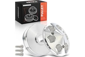 A-Premium Alternator Pulley with Single-Groove Machined Aluminum Compatible with 1955-1985 Chevrolet Small Block - V8 283, 302, 305, 307, 327, 350, 400