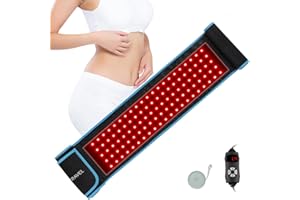 LOVTRAVEL 660nm LED Red Light Therapy Belt 850nm Near Infrared Light Therapy Devices Wearable Pads Lipo Wrap for Body Pain Relief