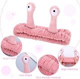 Heyu-Lotus 2 PCS Snail Face Wash Headband Coral Fleece Spa Hair Band view 2