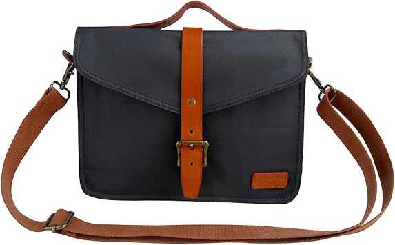 Amazon Com Tourbon Vintage Canvas Bike Panniers Tablet Shoulder Case Bicycle Handlebar Bag Sports Outdoors