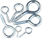 Qrity 20 PCS Eyelet Screws 30mm Self Tapping Ceiling Hook for Wood view 8