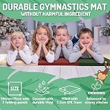 PhysKcal 5-Panel Folding Gymnastics Tumbling Mat 195cm 75cm 2.8cm Handles view 2