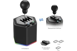 SIMSONN HS Pro Dual Mode Shifter Hybrid H-Pattern/Sequential Shifter with 6+R and 7+R Gears - Windows