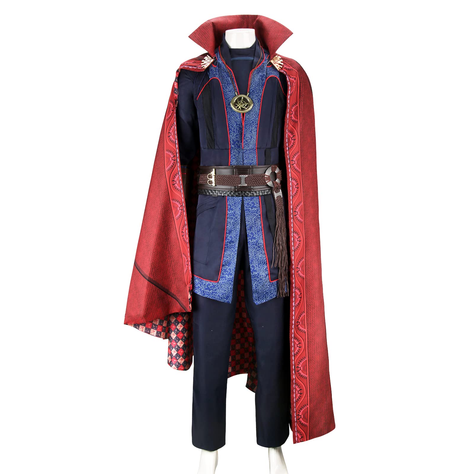Photo 1 of HLENOK Strange Stephen Cosplay Men's Costumes Cloak Robe Medieval Master Dress Up Suits Halloween Masquerade Outfits (Medium)