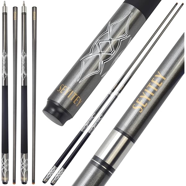 CROWN ME Carbon Fiber Pool Cue Stick, 12.5mm Tip Seychelles - View #4