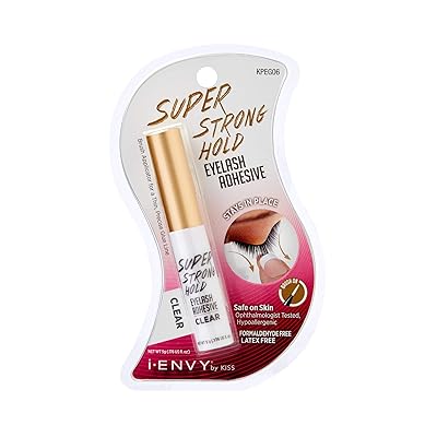 KISS i Envy Eyelash Adhesive Super Strong Hold Clear 0.176 oz