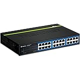 TRENDnet 24-Port Unmanaged Gigabit GREENnet Desktop Metal Housing Switch,TEG-S24DG