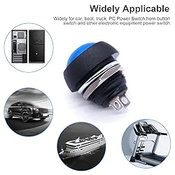 Twidec/6Pcs 12mm Momentary Push Button Switch