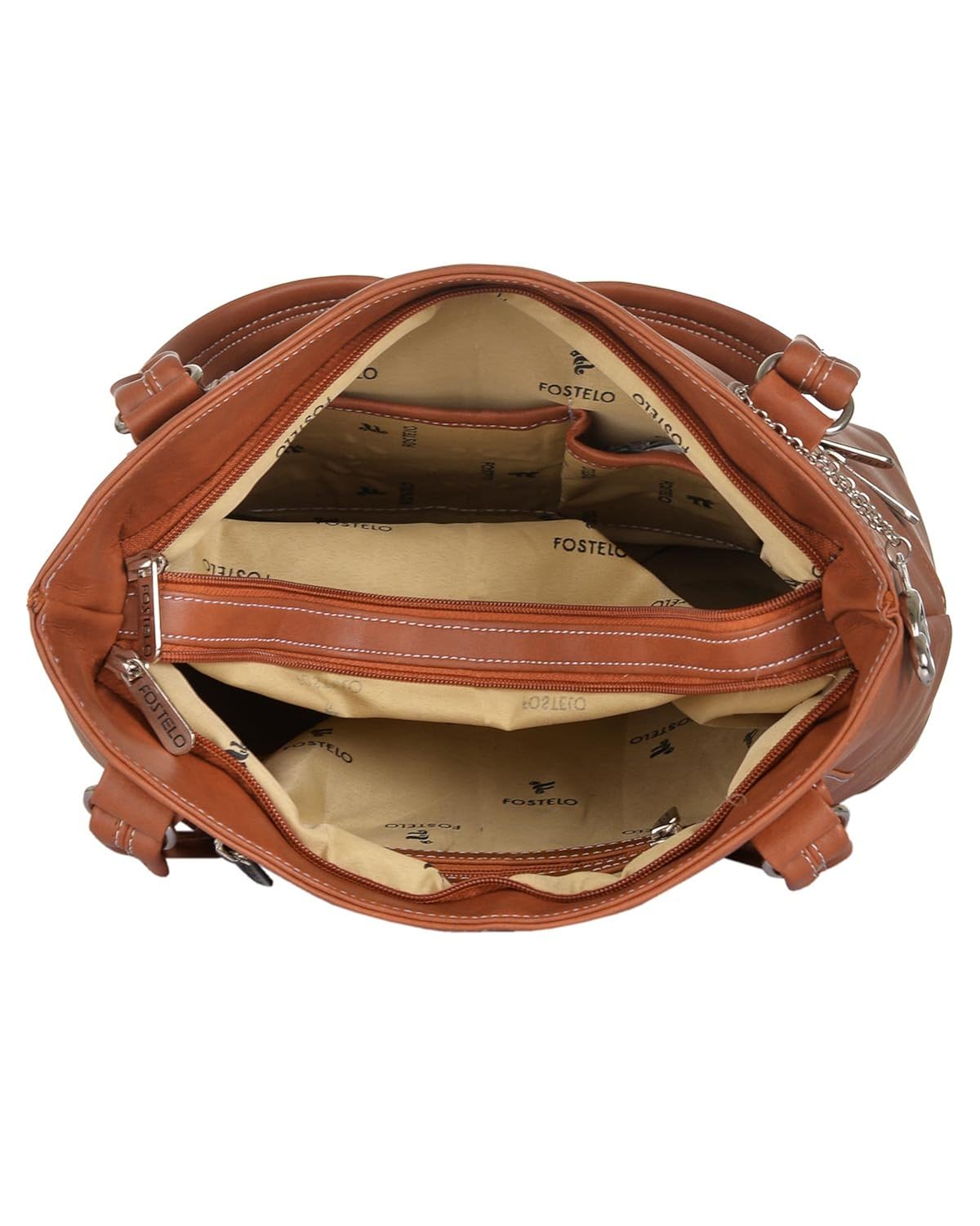 fostelo sarah women's handbag (tan)