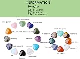XIANNVXI 20 Pcs Healing Crystals Gemstones Heart Stones Gift Set for Women view 6