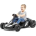 ReadyGO 12V Asphalt Racer Go Kart, Battery Powered Ride-on, High Speed Mode (5 MPH) - Black