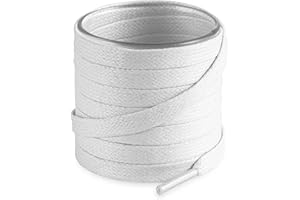 Shoemate Flat Waxed Cotton Shoe Laces for Boots & Dress Shoes, Shoe Strings
