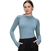 Long Sleeve Workout Tops for Women, Compression Shirt, Sports Running Shirt Breathable Athletic Top Slim Fit