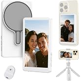 Wireless Magnetic Selfie Monitor Screen for iPhone 16 &amp; Older &amp; Android | Bluetooth Remote Control; 1800mAh; Up to 3 Hours Runtime (Not for Google Pixel)