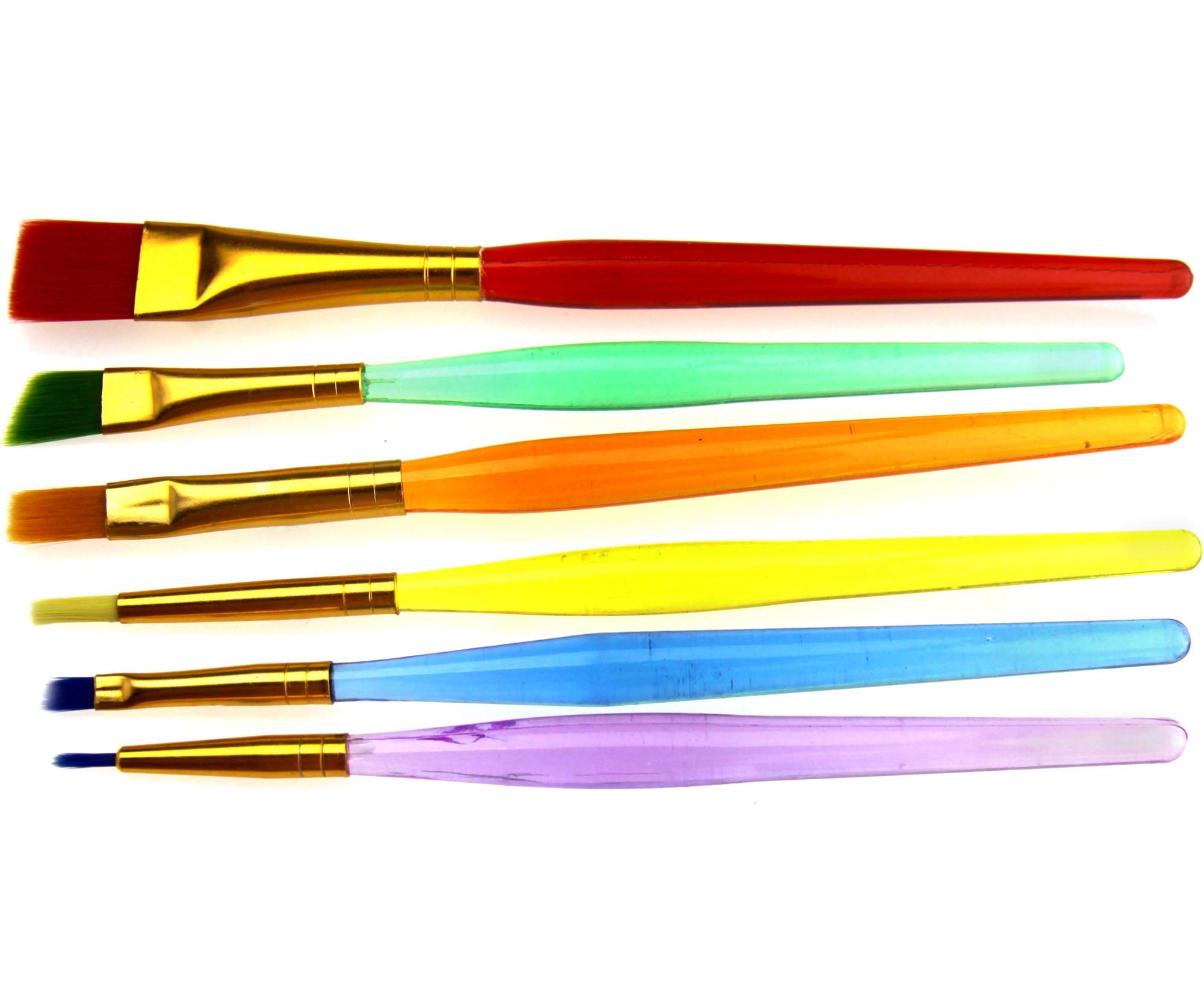 YINETTECH 6pcs Cake Icing Sugarcraft Decor Fine Painting Brush Dusting DIY Tool