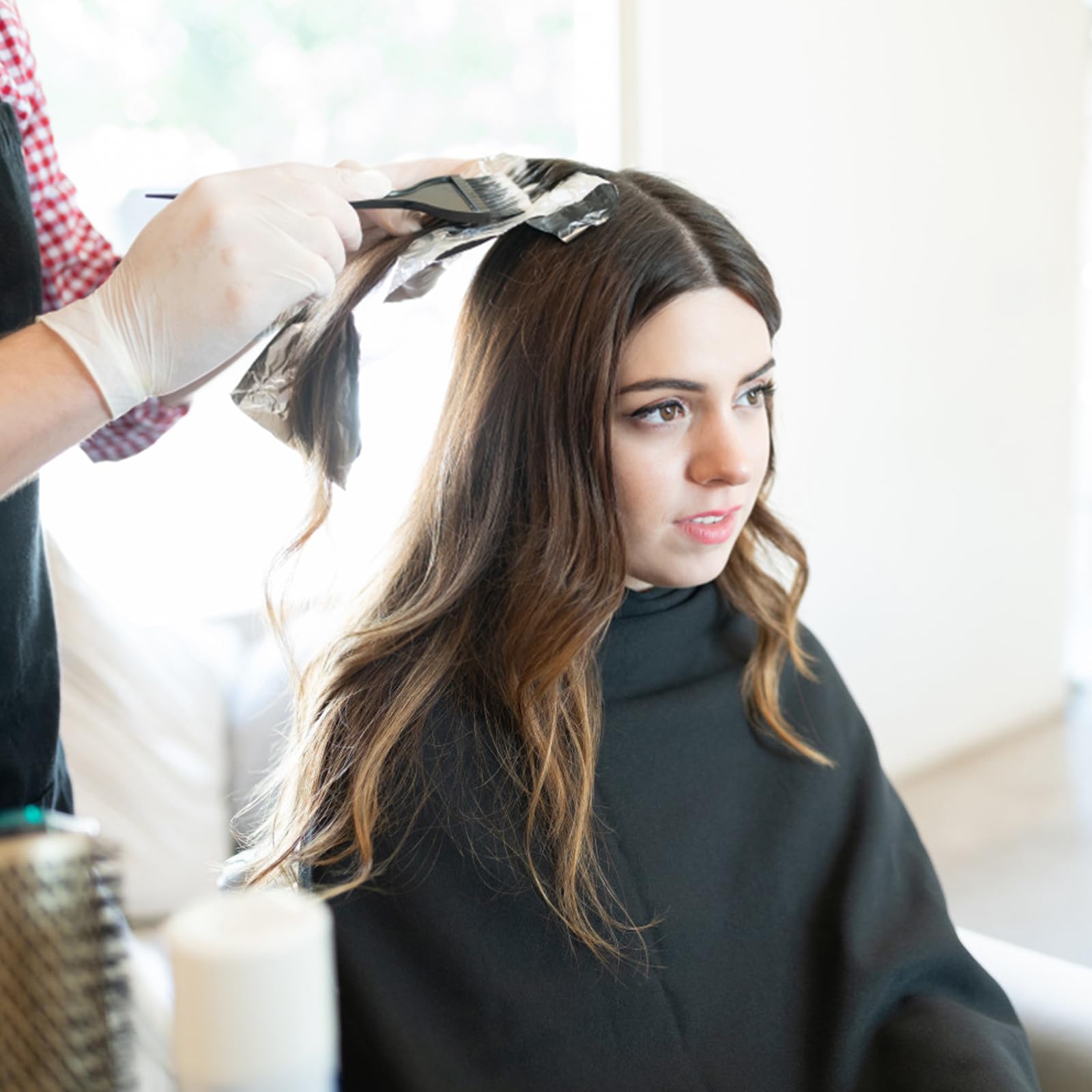 21Pcs Hair Dye Kit Professional Hair Coloring Products with Hair Dye Brush, 350ml Hair Color Bowl, Hair Clips, Applicator, Earcover for Salon Bleaching & Hair Coloring at Home