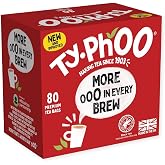 Typhoo Tea Bags, 80 Premium Black Tea Bags, Full Flavored English Tea, Ethically Sourced Tea Leaves, Packed in the UK, Refreshing Everyday Blend.