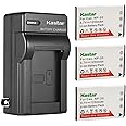 Kastar 3-Pack Battery and AC Wall Charger Replacement for Casio NP-20 NP20 CNP-20 CNP20 Battery, BC-11L BC-31L Charger, Casio Exilim EX-Z6, Exilim EX-Z7, Exilim EX-Z8, Exilim EX-Z60, Exilim EX-Z65