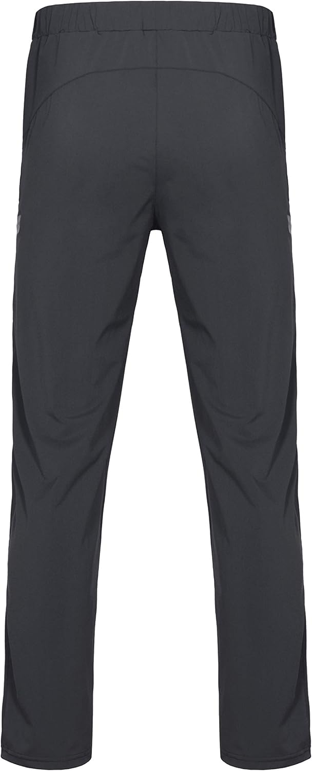 Little Donkey Andy Men's Ultra-Stretch Lightweight Quick Dry Athletic Pants Drawstring Travel Exercise: Clothing