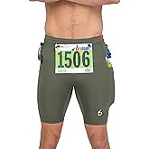 FlipBelt Men's Trail Run Compression Shorts