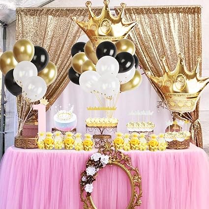 Amazon Com Foci Cozi Gold Crown Party Decoration Kit Gold Crown