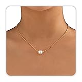 Single Pearl Necklace, 8MM Pearl Pendant Necklaces