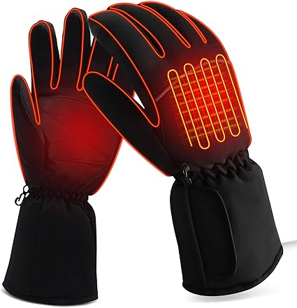 cold weather heated cycle gloves