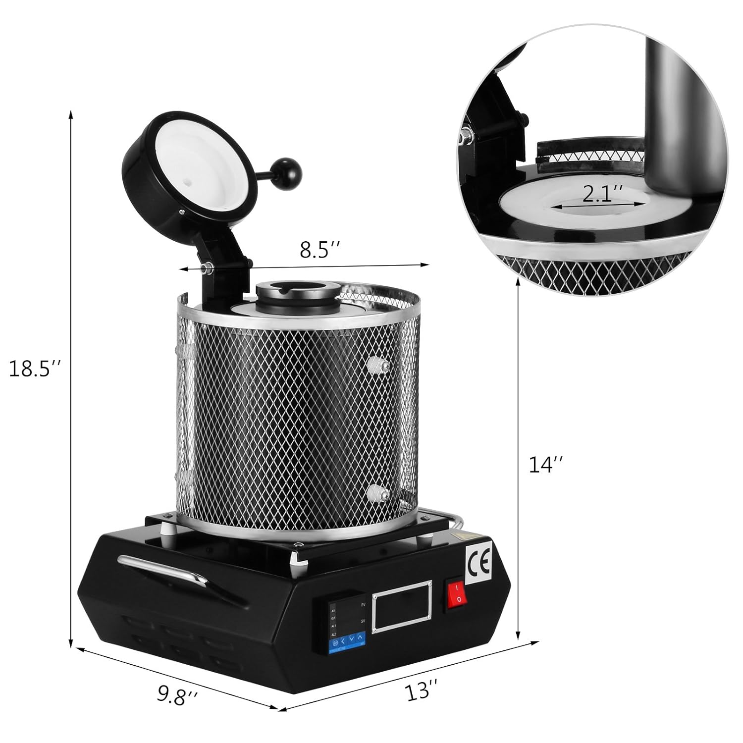 Silver Perfect for Metal Casting & Refining Melting Gold Quikmelt Pro30oz Electric Kiln with