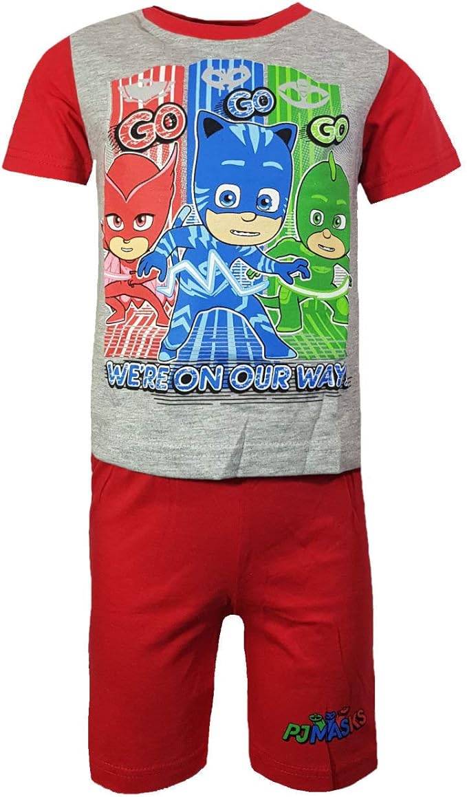 PJ Masks - Pijama infantil (algodón, 7-8 años), color gris: Amazon.es: Ropa y accesorios