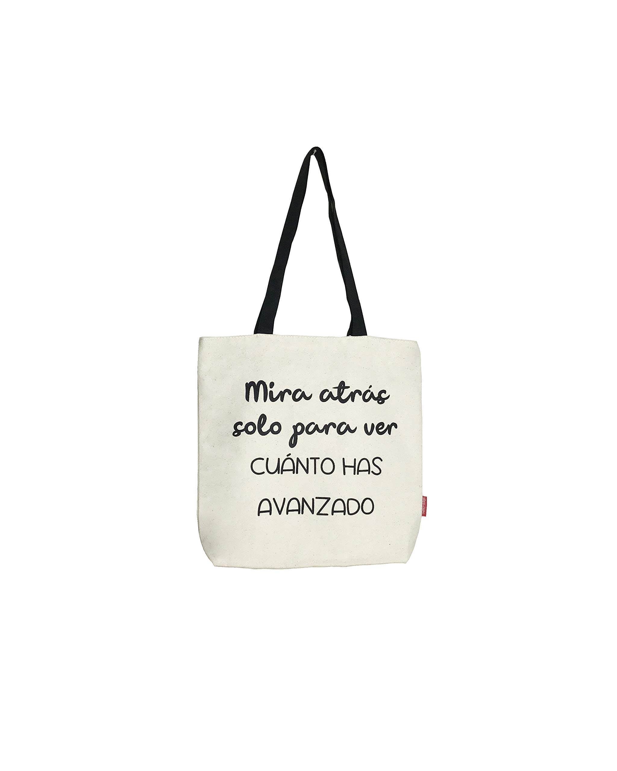 Econanos Hellobags2019 Canvas & Beach Tote Bag, 38 cm, White (Blanco)