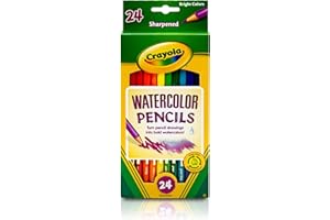 Crayola Watercolor Colored Pencils (24ct), Watercolor Paint Alternative, Watercolor Pencil Set for Kids, Art Supplies, Gift for Kids, 3+