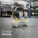 Hyundai 8L Oil Free 550W Portable Quiet Air Compressor 4CFM 100psi view 3