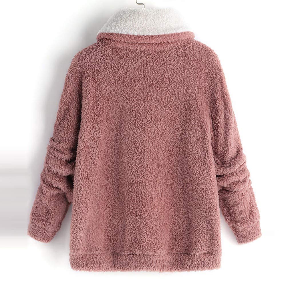 titap womens ladies warm artificial wool coat jacket winter parka outerwear red