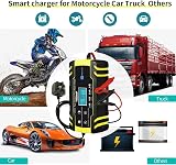 HAUSPROFI 12V/24V 8A Battery Charger 6 Modes LCD Intelligent 3-Stage view 4