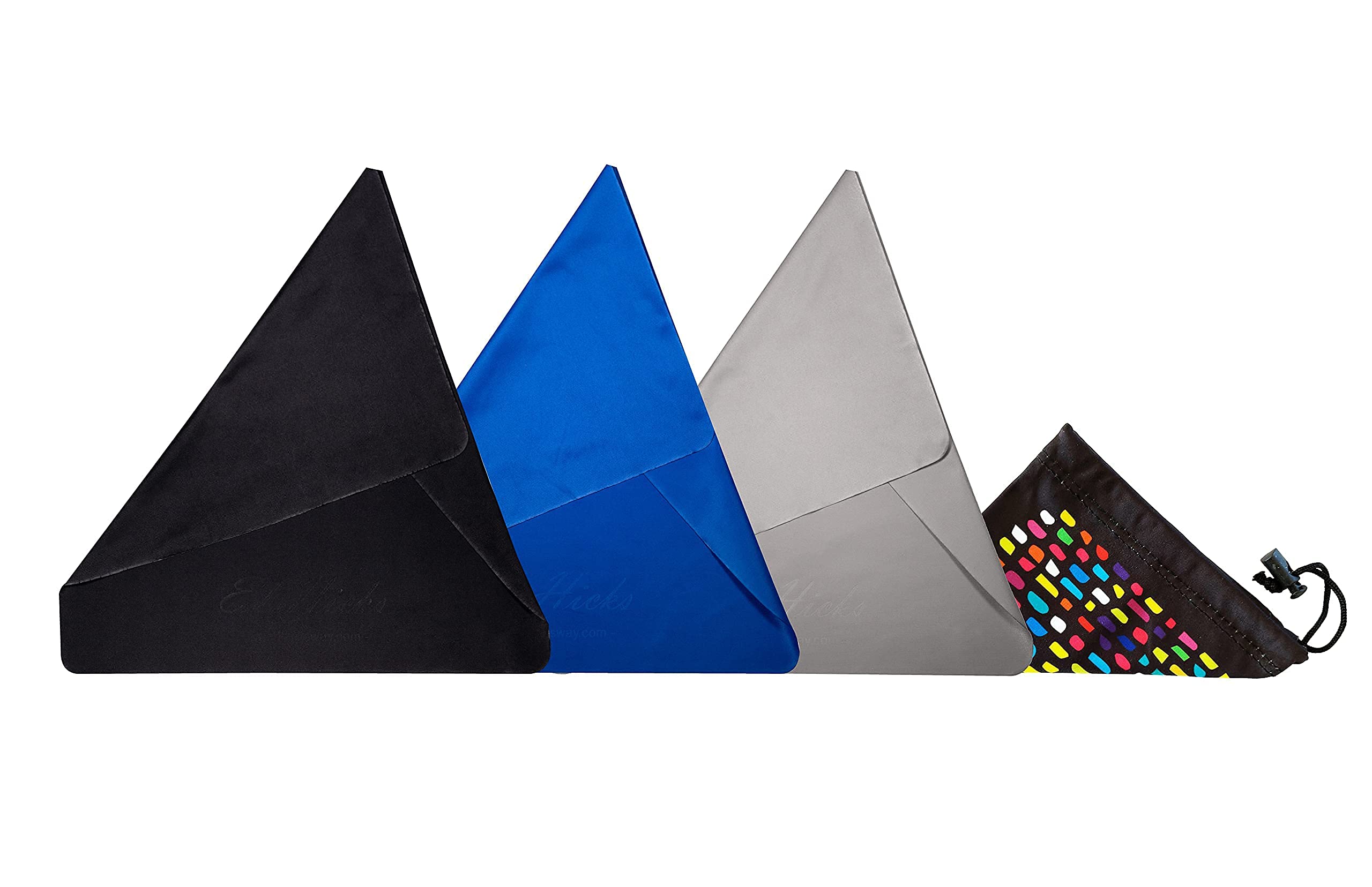 Ed Hicks 3 Extra Large Premium Microfibre TV Screen Cleaning Cloths— 30cm x 30cm— for Cleaner OLED TV Screens, Car Screens, Tablets, Laptops, Computers etc ⭆ Storage Pouch ⭆ 100 Wash Guarantee