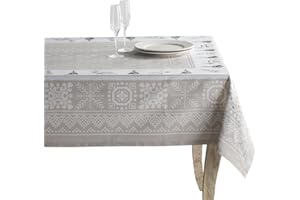 Maison d' Hermine Table Cloth Rectangle Table 100% Cotton 60 x 108 Inches Fall Tablecloth Reusable Everyday Use for Thanksgiv