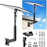Bloazzup Starlink Mount, Adjustable Starlink Gen 3 Mount with Telescoping Support Arm, Rustproof, Weatherproof for Concrete W