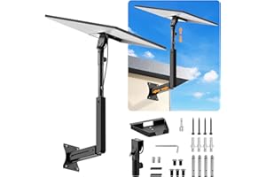 Bloazzup Starlink Mount, Adjustable Starlink Gen 3 Mount with Telescoping Support Arm, Rustproof, Weatherproof for Concrete W