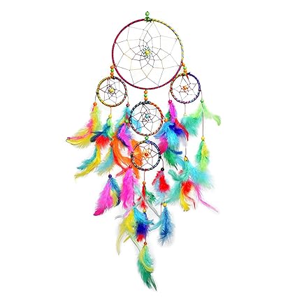 JIADA Dream Catcher Wall Hanging, Multi Color for Kids (55x15cm)