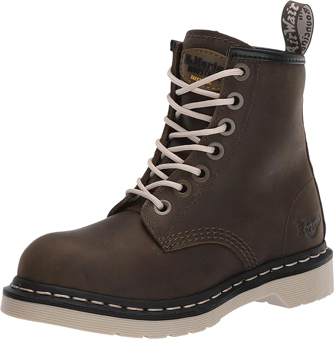 maple zip newark women's steel toe work boots