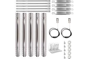 GOKOTASA Replacement Parts for Charbroil Performance 5 Burner 463347519 463347518, 463275717, 463275517, 463347518, 463243518 Grills, G470-0004-W1A Heat Tent ,G470-5200-W1 Burner Crossover Tube 2 Igniter