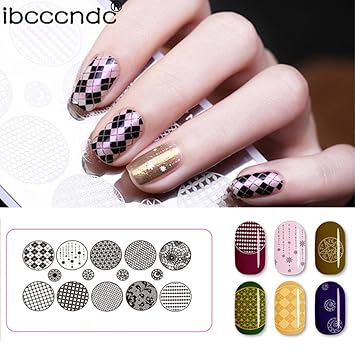 Amazon Com Exteren Diy Nail Art Image Stamp Stamping Plates Amazon Com Exteren Diy Nail Art Image Stamp Stamping Plates