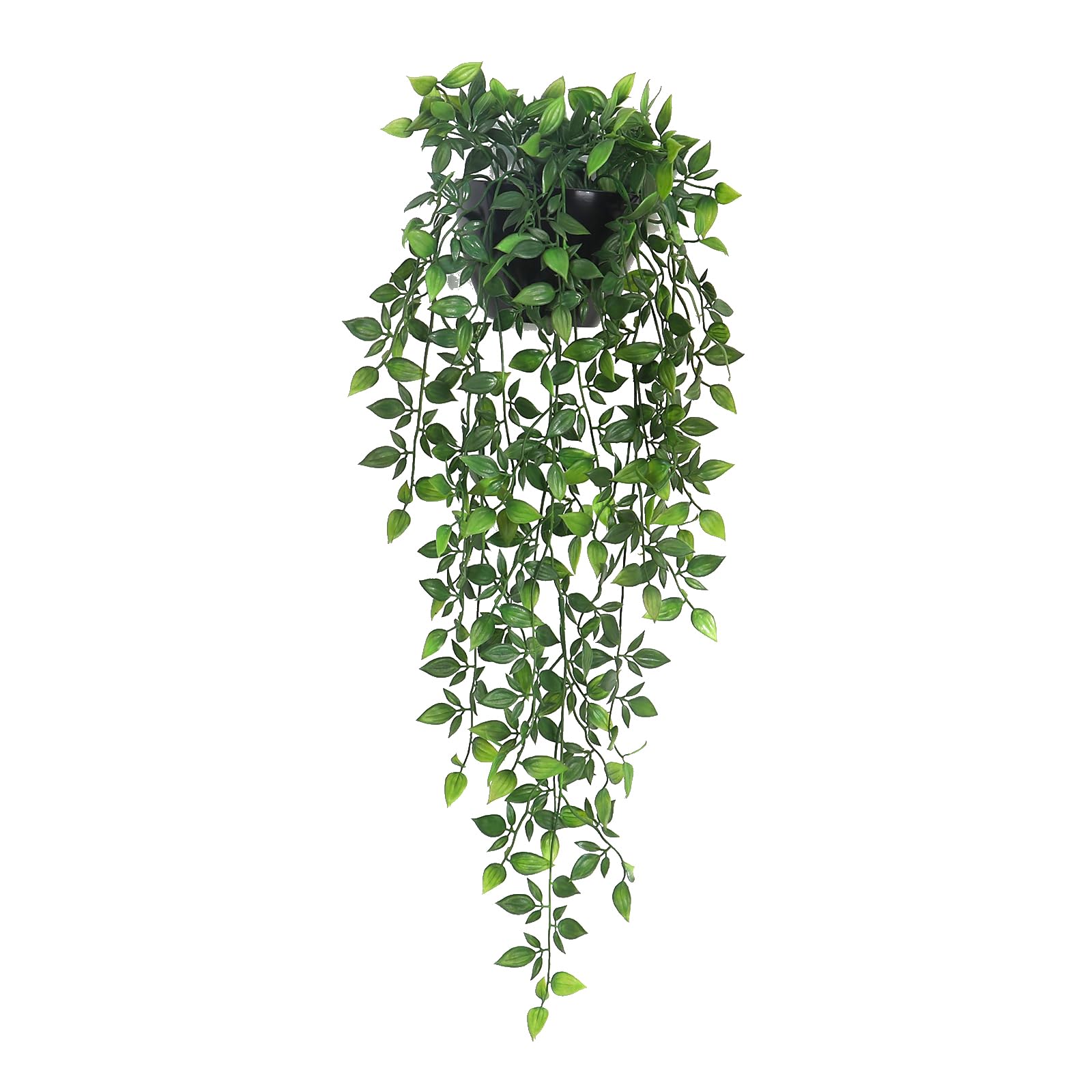 Photo 1 of Season 2 Season Artificial Hanging Plants,1 Pack Fake Wall Plants,Faux Mandala Vines Potted Plants,Plastic Greenery with Planter for Indoor Outdoor Garden Patio Office Décor