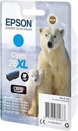 Epson 26XL C13T26324012 Ink Cartridge 9.7ml Cyan 700 Pages view 2