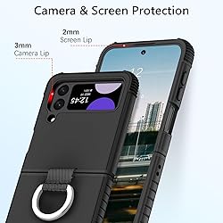 GUAGUA Compatible with Samsung Galaxy Z Flip 3 Case