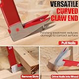 Shall 3-Piece Nail Puller Set 8 10 12 Inch Heavy Duty Crowbar High Carbon Steel view 4