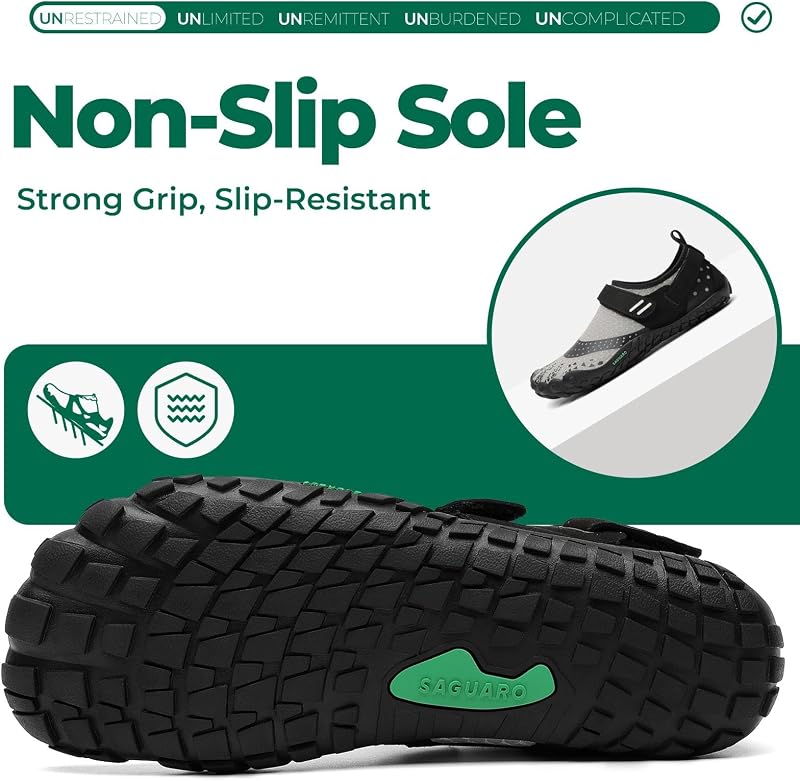 Homme Femme Barefoot Shoes Chaussures Minimalistes Chaussures de Trail Pieds Nus pour Fitness Randonnée M Gris,GR.42