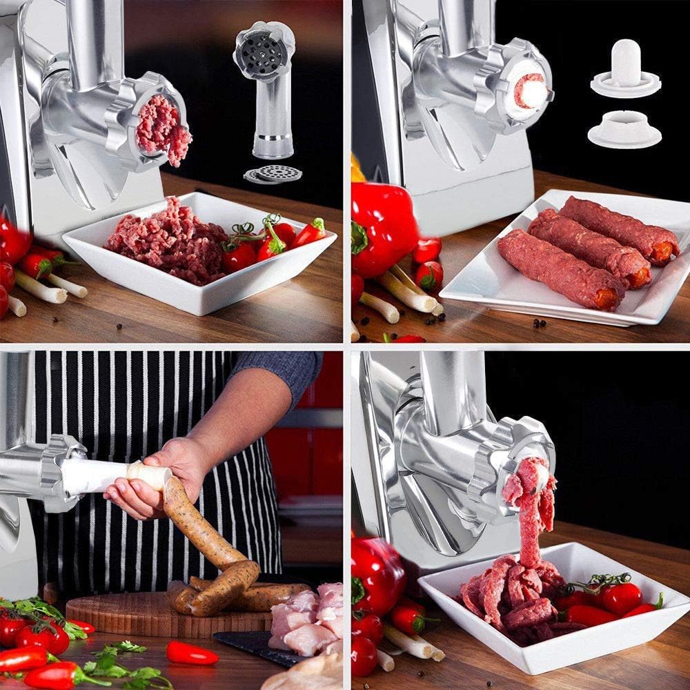 Electric Meat Grinder and Duty Household Sausage Maker Meats Mincer Food Grinding Mincing Machine with Kibbe Attachement - Image 3