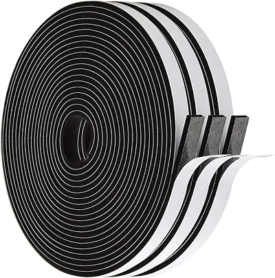 UPSEN Weather Stripping Foam Tape 6mm x 3mm 18m Self-Adhesive