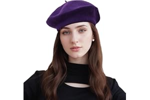 HENGWOYS Women's Beret Hats – Chic French Berets for Women, Premium Wool Beret – A Classic Wardrobe Addition for Stylish Women
